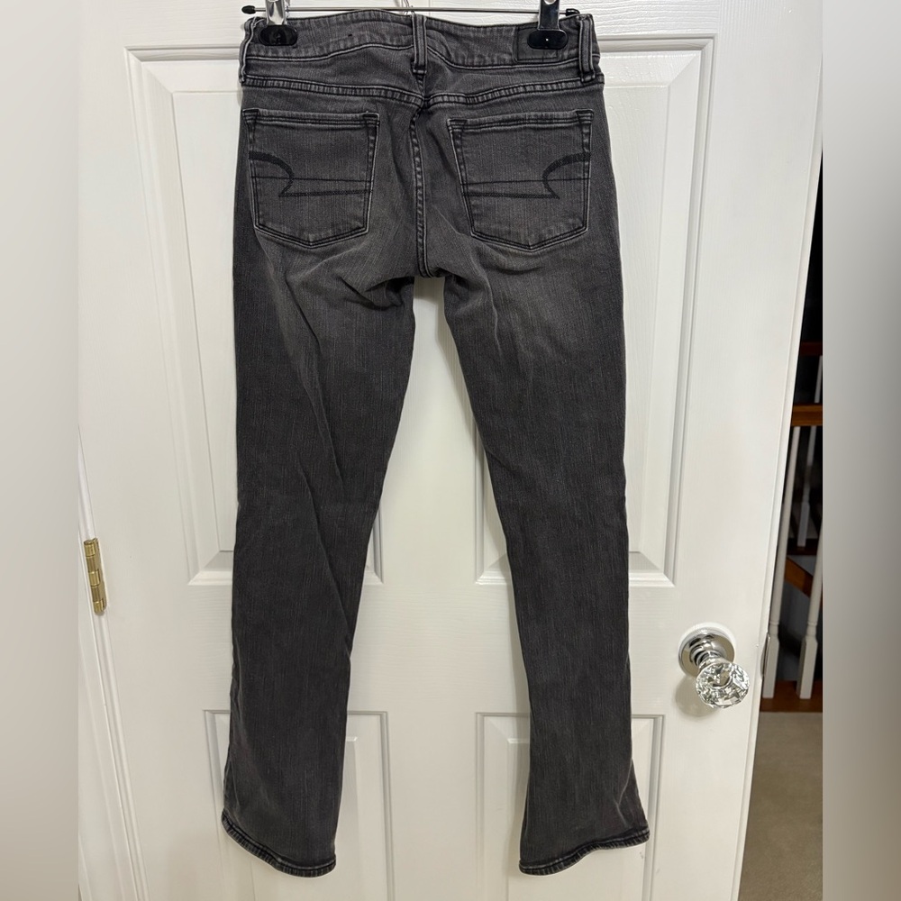 American Eagle Outfitters Women's Dark Gray Skinny stretch Jeans - Picture 2 of 4